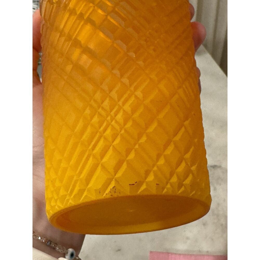 Lot Of 2 Starbucks Orange Fall Tumbler 2022 Jeweled Studded Tumbler Cold Cup - Picture 12 of 12